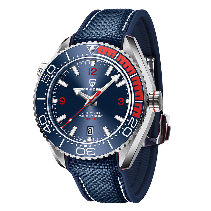 Rotatable Digital Watch Bezel Luminous Men's Mechanical Watch