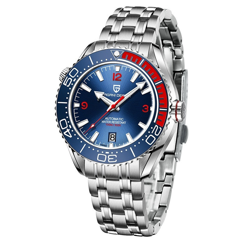 Rotatable Digital Watch Bezel Luminous Men's Mechanical Watch