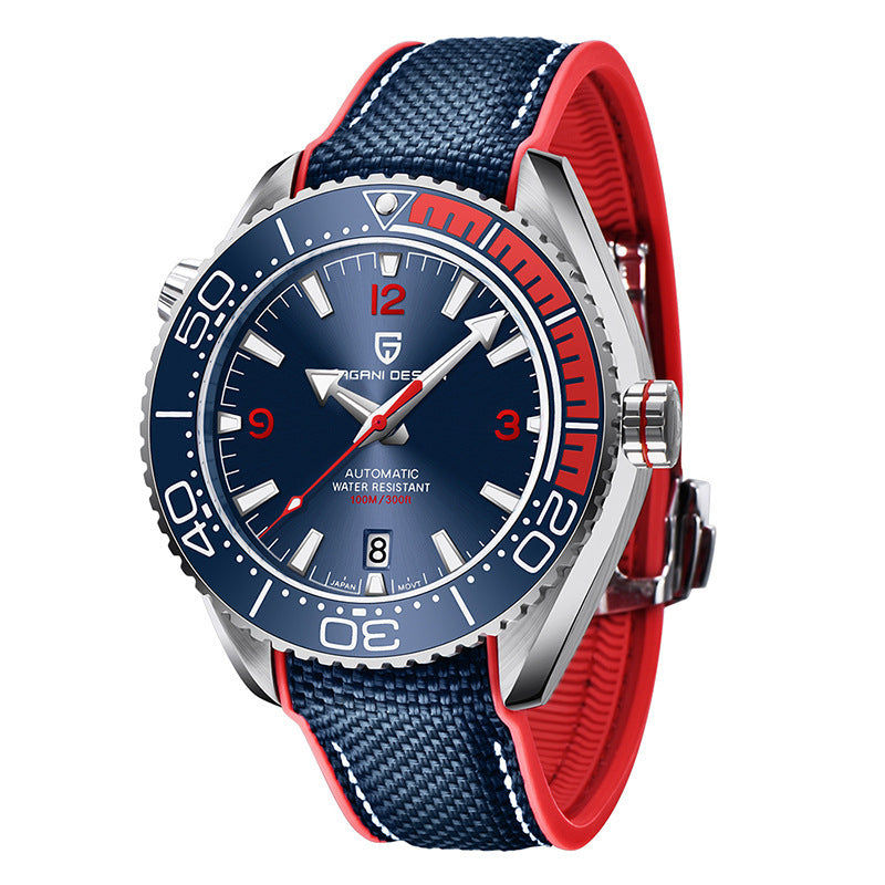 Rotatable Digital Watch Bezel Luminous Men's Mechanical Watch