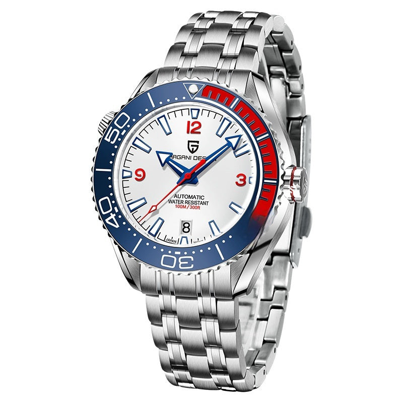 Rotatable Digital Watch Bezel Luminous Men's Mechanical Watch
