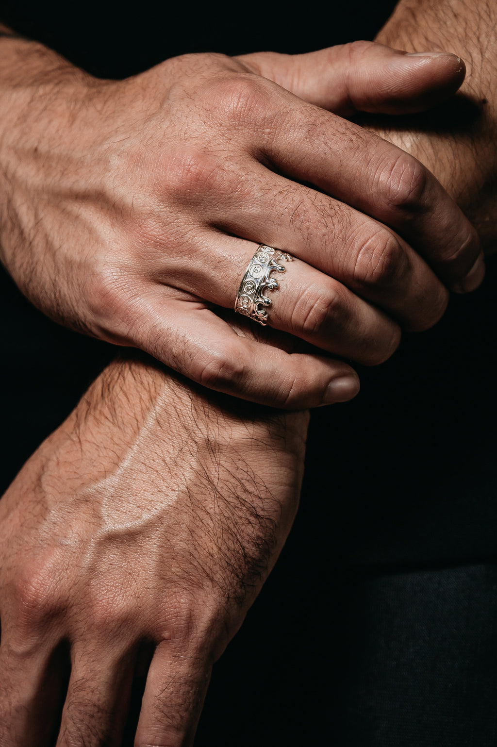 Off Code Crown Ring (Silver)