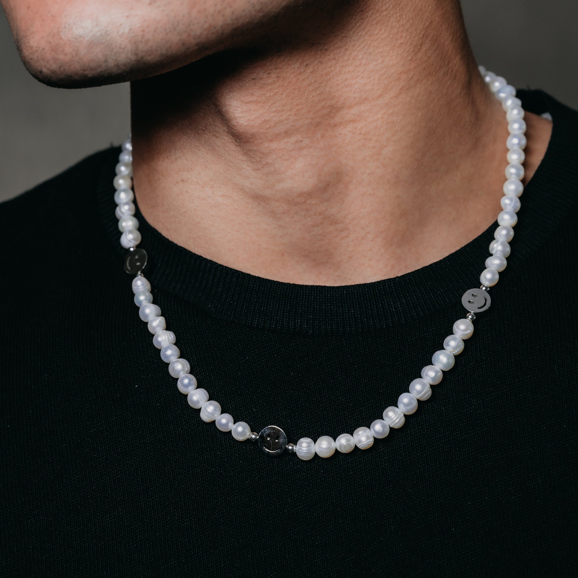 Happy Face Pearl Necklace