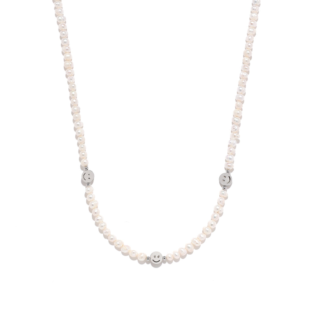 Happy Face Pearl Necklace