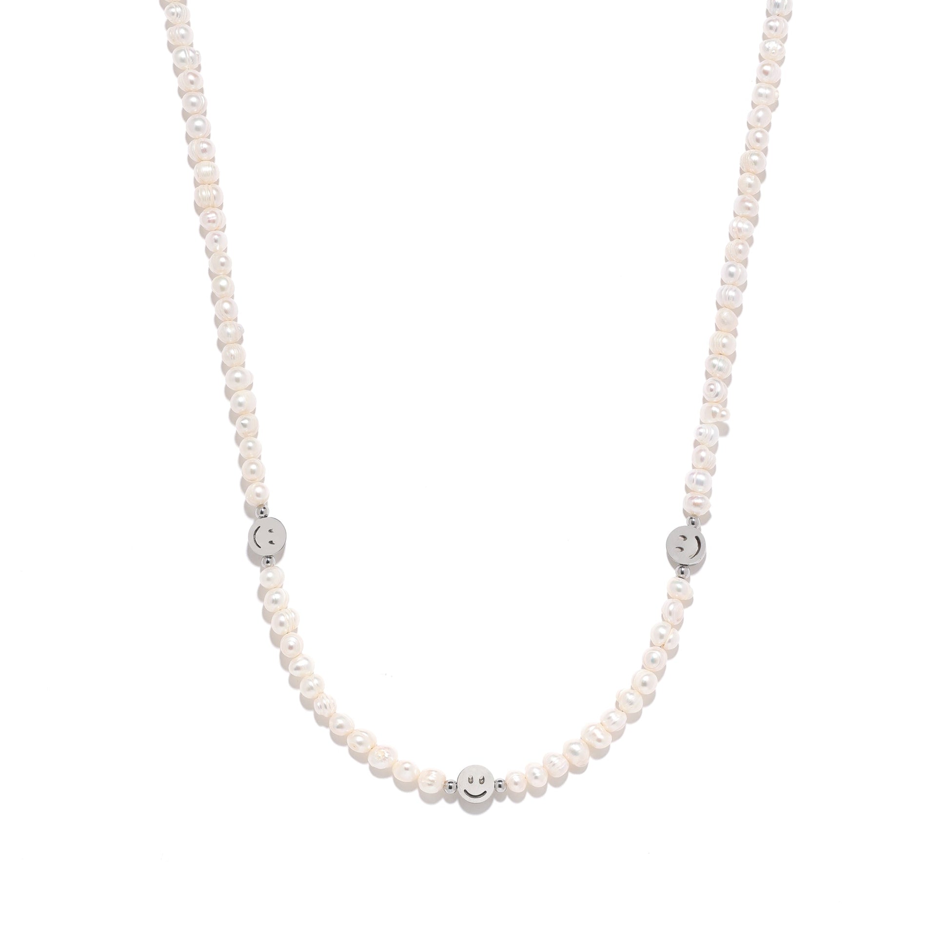 Happy Face Pearl Necklace