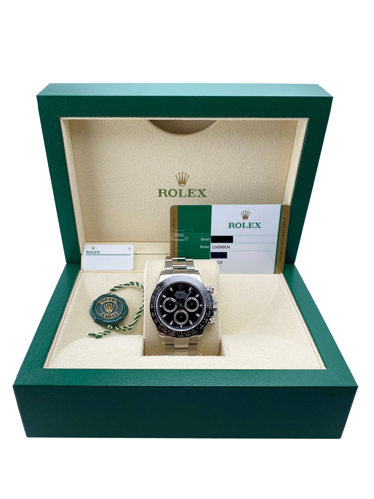 Rolex Cosmograph Daytona 116500LN Black Dial Mens Watch Box Papers