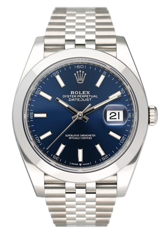 Rolex Datejust 41 126300 Blue Dial Mens Watch